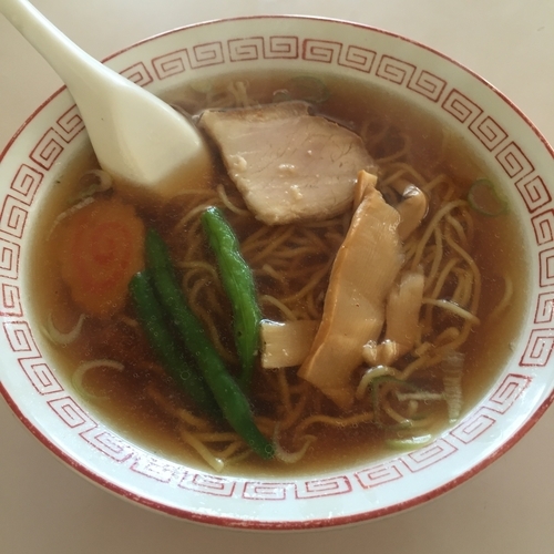 「ラーメン（￥500）」@文佐食堂の写真