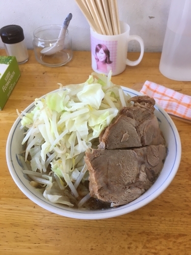 「ラーメン（野菜増し、600¥）」@たいやき本舗 藤家 泉店の写真