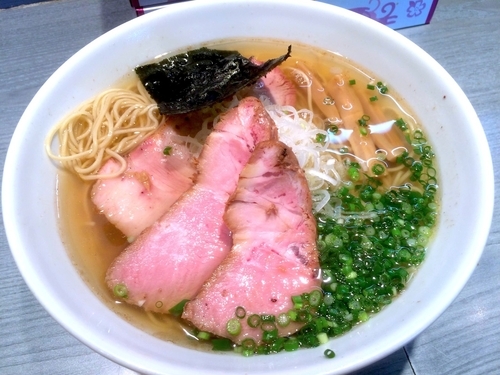 「煮干蕎麦塩（750円）＋肉増し１枚（100円）」@喜乃壺の写真