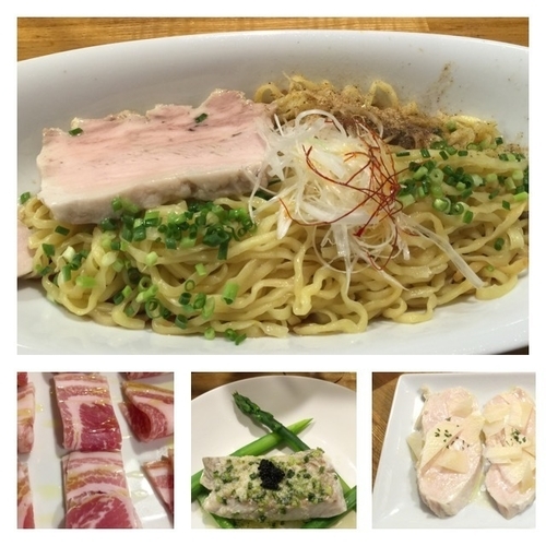 「気紛れ限定 イベリコポークラードの和えそば」@麺庵 小島流の写真