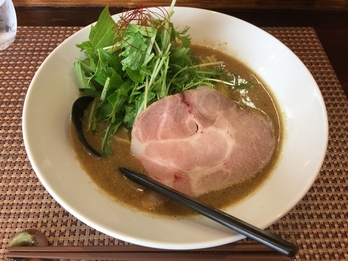 「とろみ にぼし味噌 麺」@行雲流水の写真