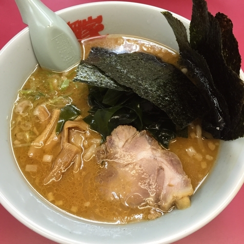 「【期間限定】濃厚えび醤油ら〜めん 海苔増し」@ラーメン山岡家 土浦店の写真