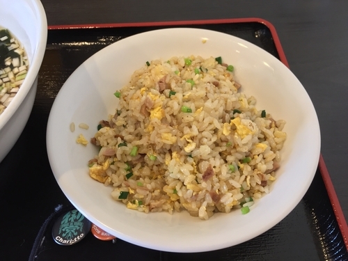 「ラーメン、ミニチャーハンセット(¥810)」@狸小路飯店の写真