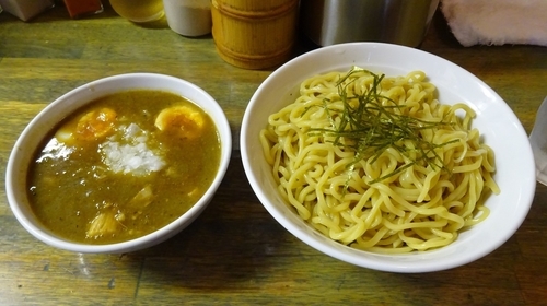 「つけ麺大盛り（900円）＋味付玉子（100円）」@藍華の写真