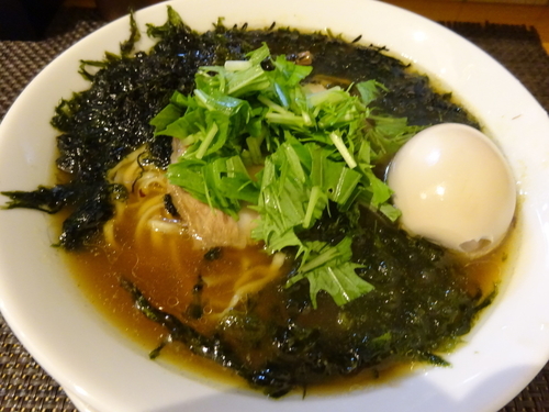 「闇出汁魚貝らぁ麺　　800円」@麺庵ちとせの写真