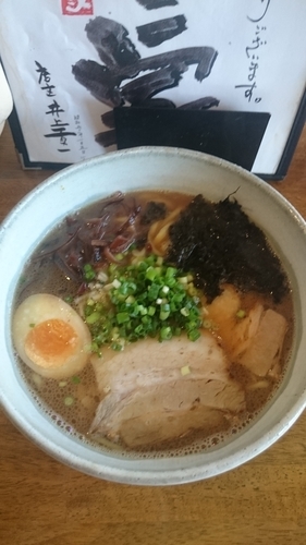 「和風豚骨らーめん 太麺 805円  替え玉細麺 ラーバス」@豚骨らーめん いちご家の写真