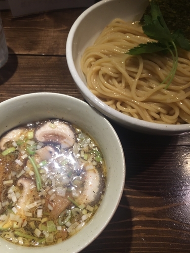 「塩つけそば、大盛り」@神田とりそば なな蓮の写真