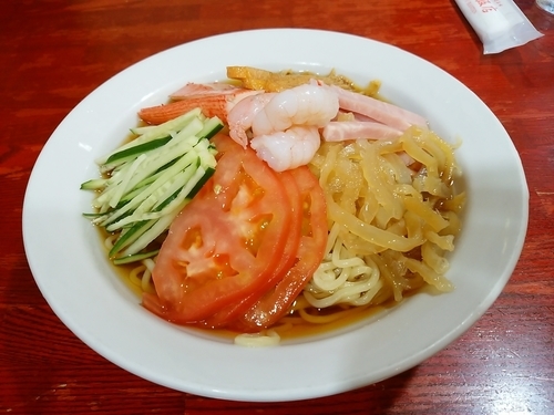 「冷し中華(並盛)880円」@中国本場的料理 華龍飯店 高崎モントレー店の写真