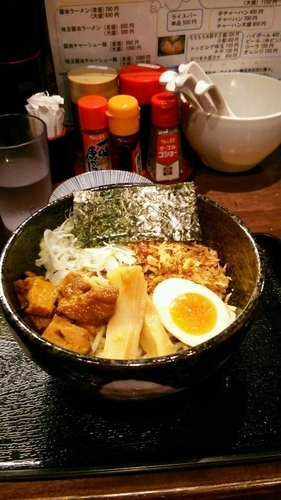 「油そば」@つけ麺まぜそば ショウザンの写真