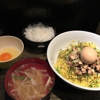 油そば(味玉＋スープ付き）名古屋コーチンTKG