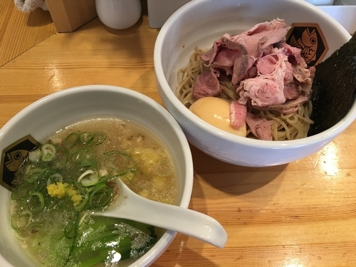 「特製真鯛つけ麺 1050円」@真鯛らーめん 麺魚の写真