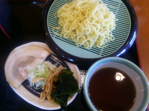「ざるラーメン（かき揚げ丼セット）」@山田うどん食堂 小島田町店の写真