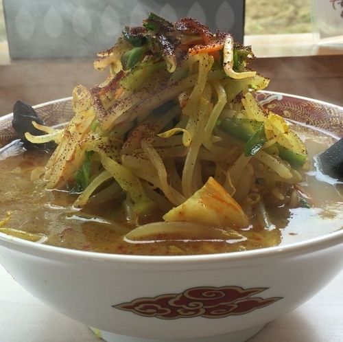 「スープカレータンメン」@あぢとみ食堂の写真