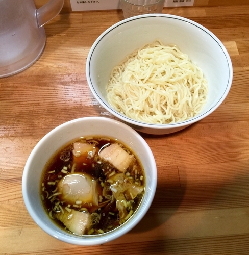 「醤油つけ麺850円」@麺屋 彩香の写真