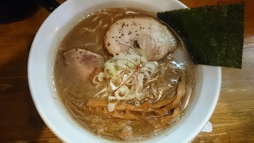 「煮干しラーメン（中太縮れ麺）」@天狗庵の写真