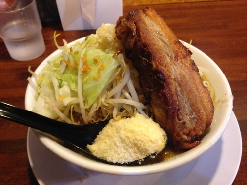 「男気カリー粉チーを添えて(大盛)」@まるはち 春日井店の写真