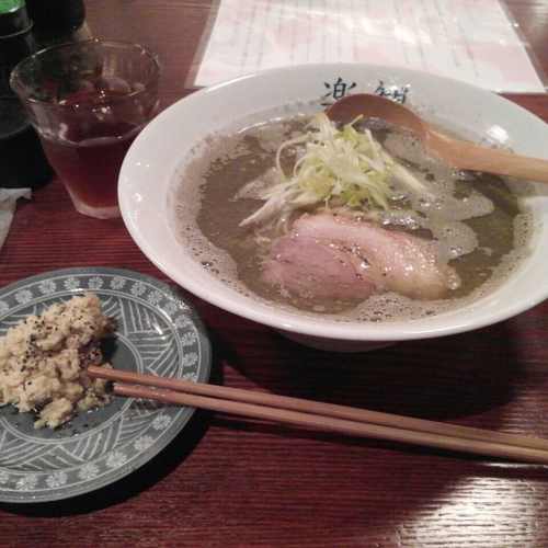 「煮干しらぁめん（ランチセット）900円」@おだし専門店 アルス 南青山の写真