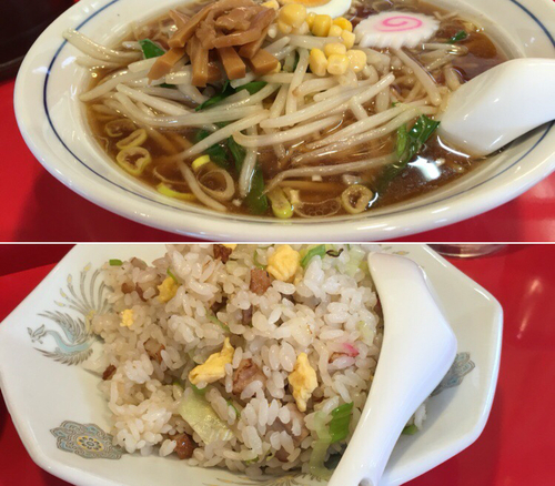 「もやしラーメン¥650 + チャーハン ¥650」@メルシーの写真