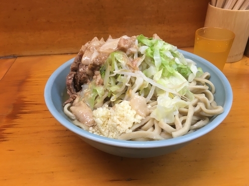 「大豚 ニンニクアブラ」@ラーメン二郎 新橋店の写真