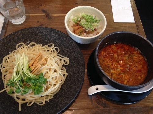 「たいわんつけ麺（大盛り）＋チャーシュー丼」@如水 西春店の写真