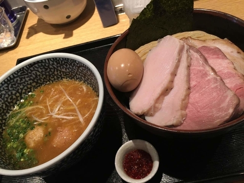 「特製濃厚魚介つけ麺 ＋中盛＋辛味」@麺屋 一燈の写真