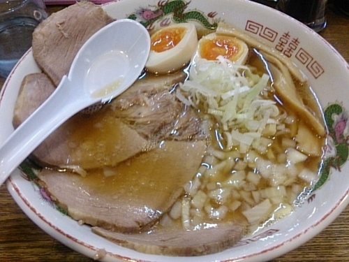 「朝専用味玉チャーシュー  醤油味」@らあめん 寸八 総本店の写真