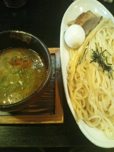 「つけそば（味玉トッピング）」@豚そば ぎんや 黒川本店の写真