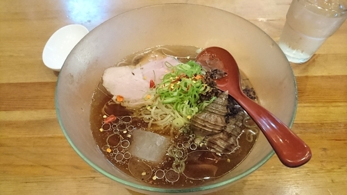 「【限定】ツブ貝醤油(冷)」@麺場voyageの写真