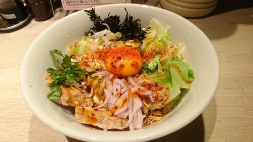 「【本日のイレギュラー】ajitoのまぜそば(ちょい辛ver)」@ajito ismの写真