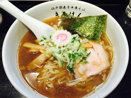 「中華そば（750円）」@江戸前煮干中華そば きみはん 五反田店の写真