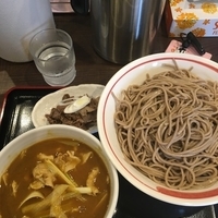 カレーつけ蕎麦、大盛り