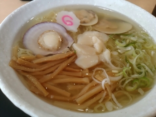 「冷やしはまぐりラーメン850円」@宗谷岬 間宮堂の写真