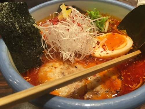 「柚子塩辣麺」@AFURI 横浜ジョイナス店の写真