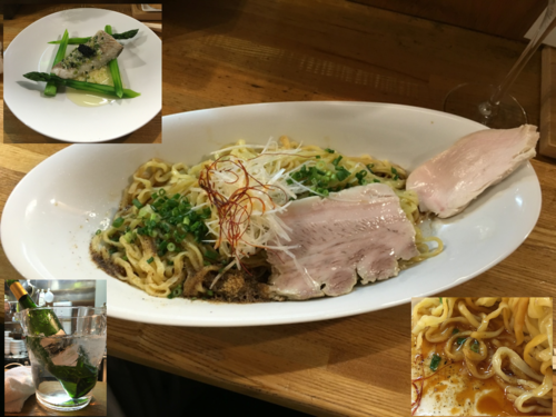 「イベリコポークラードの和えそば (気紛れ限定) ＋α」@麺庵 小島流の写真