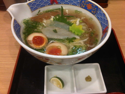 「ふぐだし潮らーめん美味玉入り(1150円)」@ふぐだし潮 八代目けいすけ 東急プラザ銀座店の写真