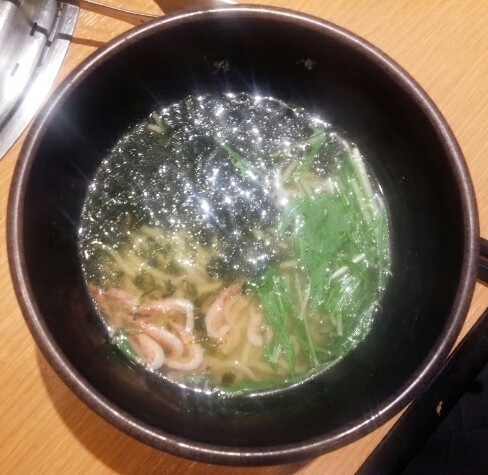 「春限定桜海老ラーメン」@焼肉きんぐ 山形店の写真