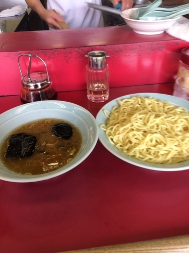 「つけ麺 中 しょうゆ 700円」@もっちゃんラーメンの写真