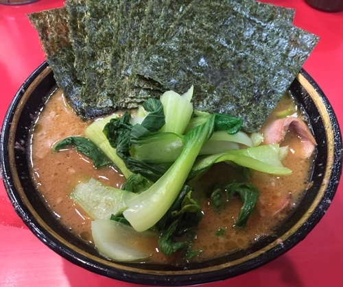 「ラーメン＋海苔＋味玉＋青梗菜（￥670＋￥50￥30￥50）」@家系総本山 ラーメン吉村家の写真
