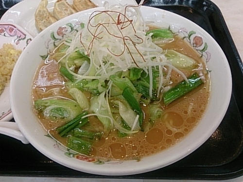 「信州ネギ味噌ラーメン(アリオ松本店オリジナル)」@餃子の王将 アルピコプラザ松本店の写真