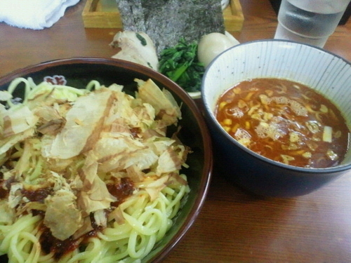 「辛つけめん（中） 900円」@横浜家系 龍 福島店の写真