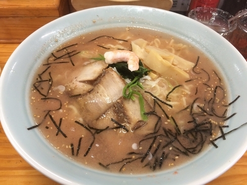 「うま海老塩ラーメン（大）」@麺や髭おやじの写真