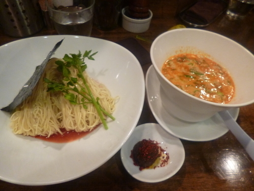 「坦坦つけ麺+麻辣玉」@創作麺工房 鳴龍の写真