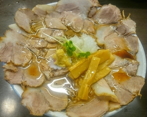 「肉そば（大盛り無料）＋肉増し（肉増し券で無料）」@肉そば総本山 神保町 けいすけの写真