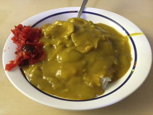 「カレーライス」@名物 万代そばの写真