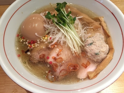 「地球の特製塩そば：1000円」@地球の中華そばの写真