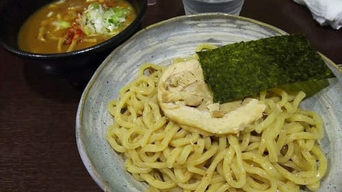 「辛海老つけ麺（大盛）」@らぁ麺 一歩の写真