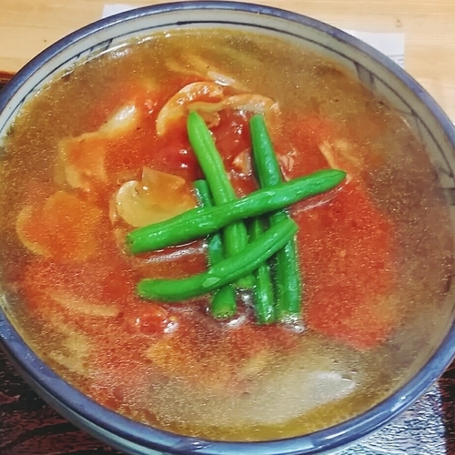 「ガスパチョらーめん　750円」@ラーメンハウス木かげの写真