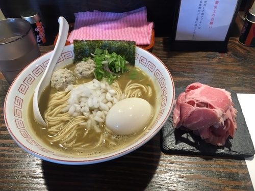 「濃厚煮干し特製 チャーシュー別盛」@らぁめん小池の写真