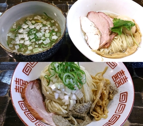 「【限定】淡麗つけそば 、冷し煮干そば + 窯焼豚」@特級鶏蕎麦 龍介の写真