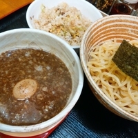 チャーハンセット魚つけめん＋味付玉子